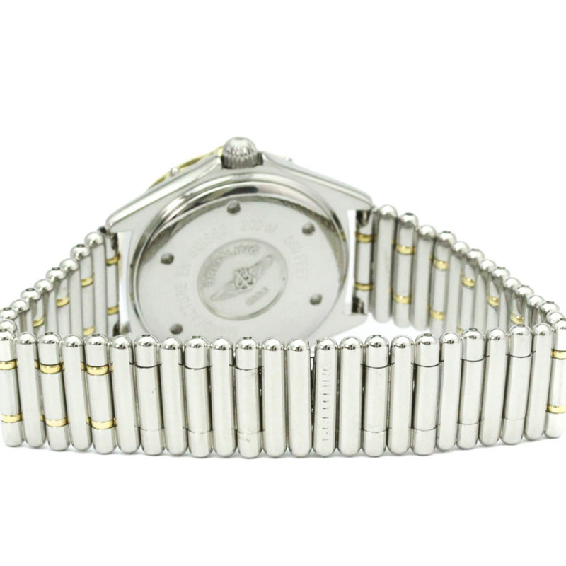 百年靈 Lady J 18K 金鋼石英女士腕錶 D52065 拋光-4