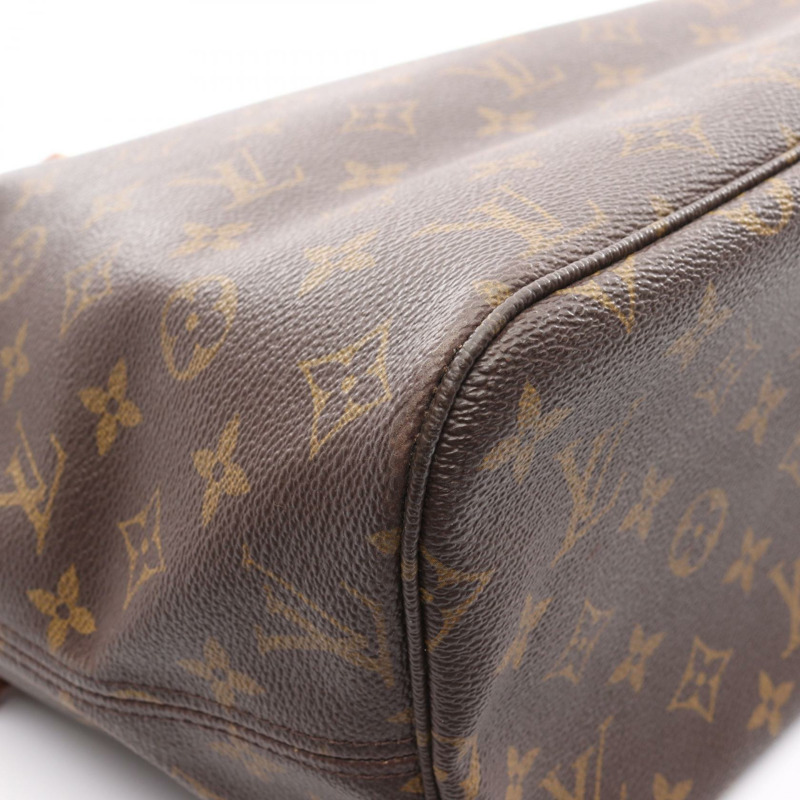 路易威登 Neverfull MM 手提單肩包 M40156 Monogram 皮革 棕色 二手-5