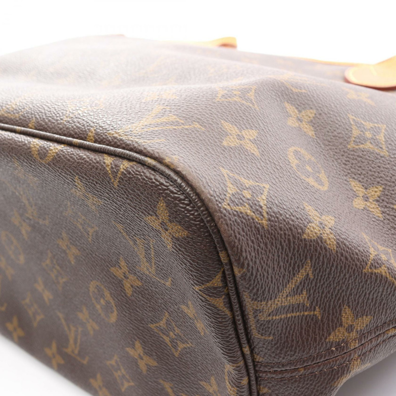 路易威登 Neverfull MM 手提單肩包 M40156 Monogram 皮革 棕色 二手-6