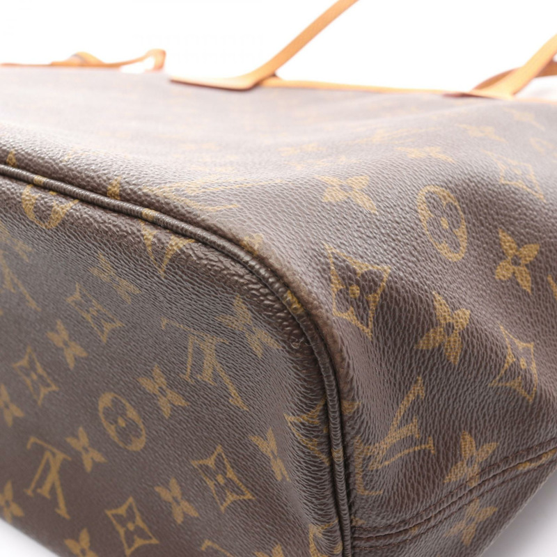 路易威登 Neverfull MM 手提單肩包 M40156 Monogram 皮革 棕色 二手-7