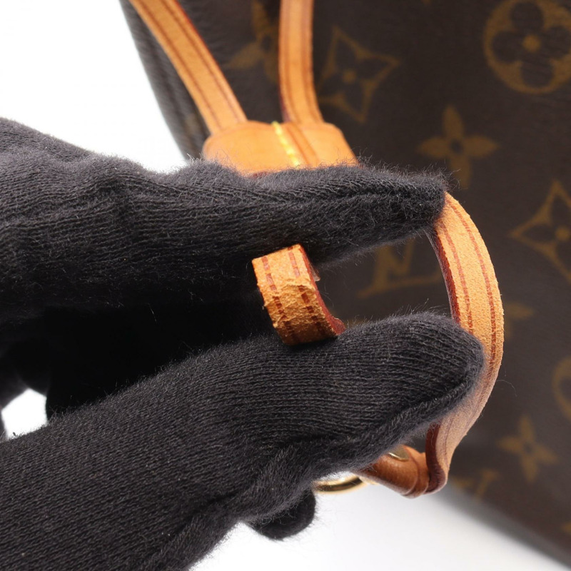 路易威登 Neverfull MM 手提單肩包 M40156 Monogram 皮革 棕色 二手-9