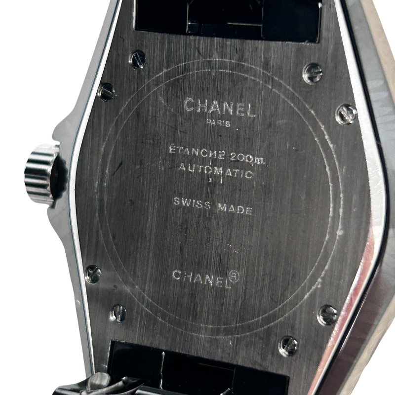 CHANEL 香奈兒 J12 AUTOMATIC 黑色陶瓷腕錶 38mm 日期顯示 200M防水 黑面-1