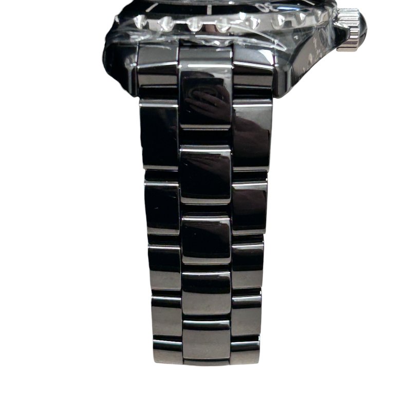CHANEL 香奈兒 J12 AUTOMATIC 黑色陶瓷腕錶 38mm 日期顯示 200M防水 黑面-4