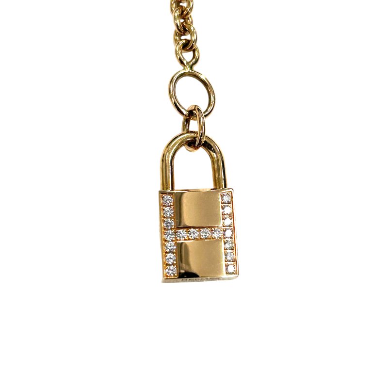 HERMÈS 愛馬仕 AMULETTES BRACELET K18PG DIAMOND 玫瑰金 鑽石鑲嵌-0