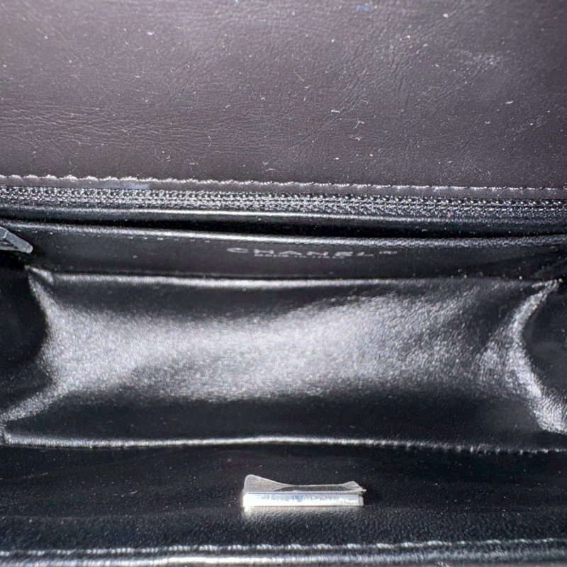 ✨#全網最低 超級無敵百搭 Chanel 黑色鞣製牛皮2.55鏈包-9