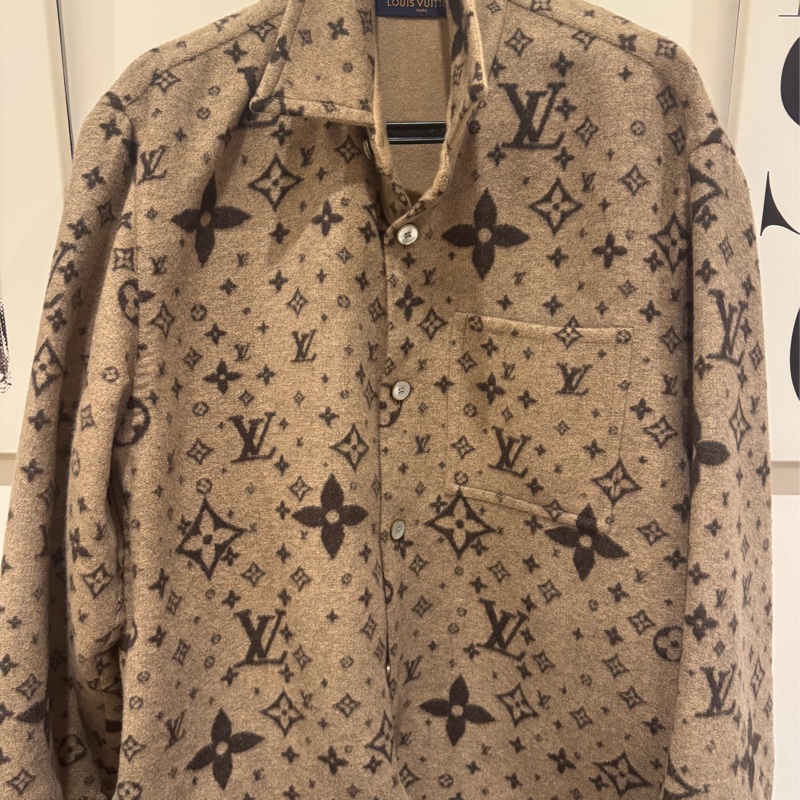 Louis Vuitton 滿版印花羊毛外套-1