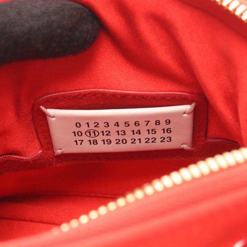 Maison Margiela 5AC micro 2Way 肩背手提包 SB2WG0006 紅色絨面革 二手-3