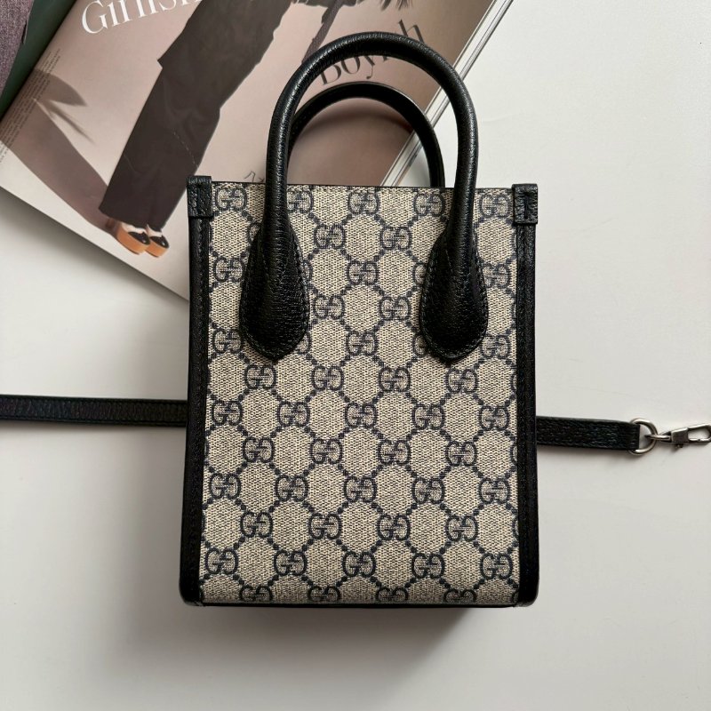 🎉95成新 GUCCI 深藍色拼經典老花琴譜包 斜背包-1