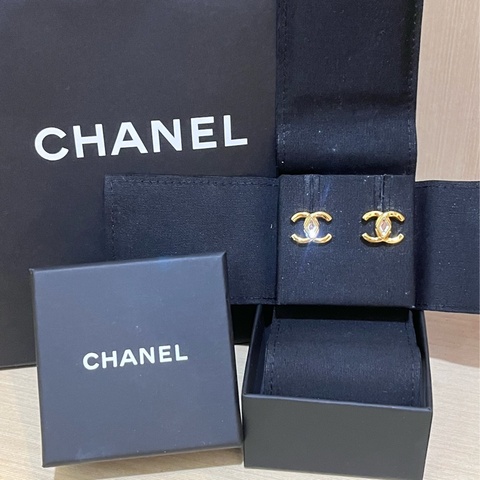 ✨Chanel✨經典款大雙C耳環