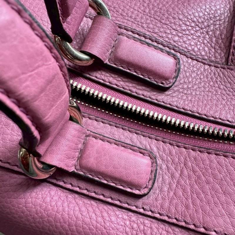 🎉#全往最低 絕版旅行袋 GUCCI 柔粉色大雙G波士頓包-10