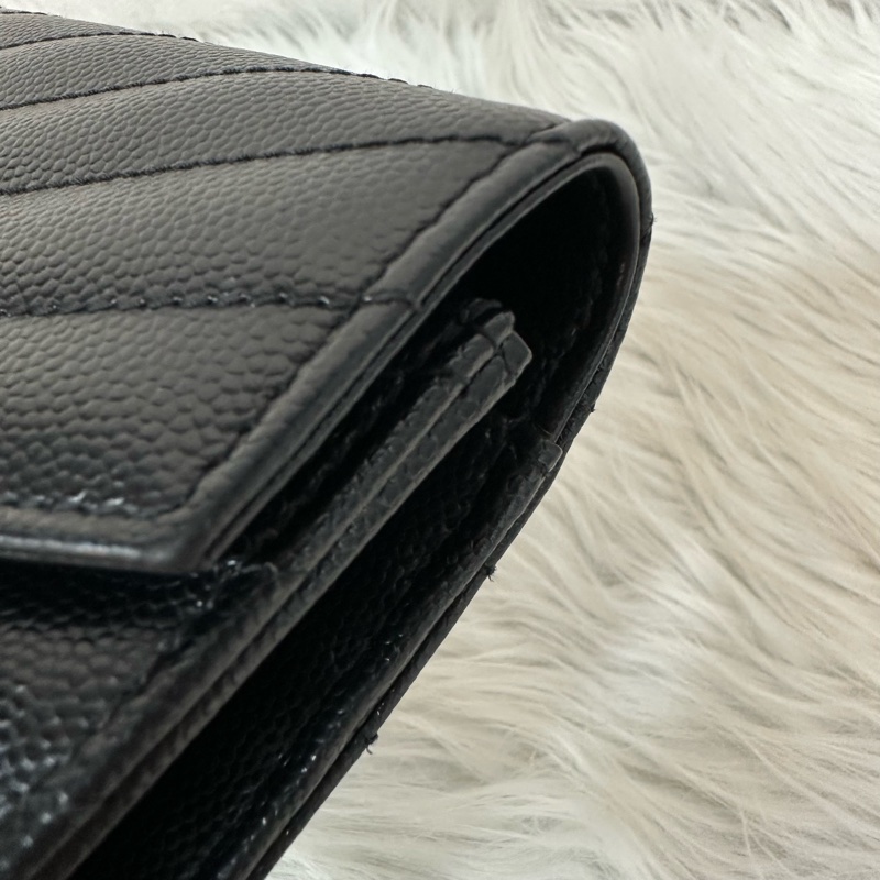 YSL 393953 黑魚子醬金釦woc Kate 斜背包-8