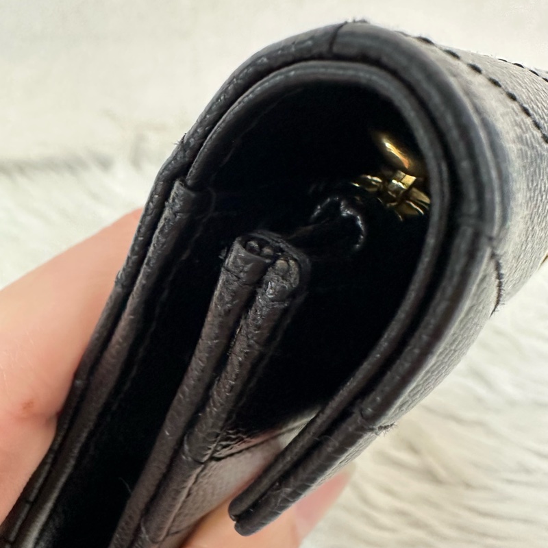 YSL 393953 黑魚子醬金釦woc Kate 斜背包-14