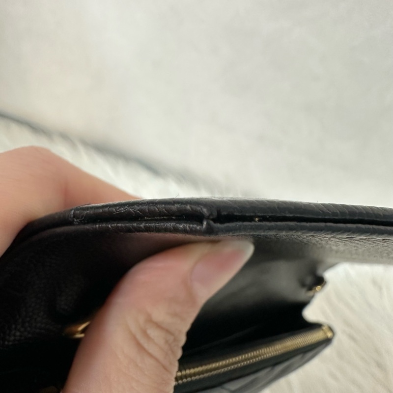 YSL 393953 黑魚子醬金釦woc Kate 斜背包-18