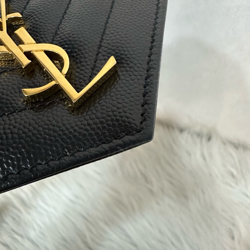 YSL 393953 黑魚子醬金釦woc Kate 斜背包-19