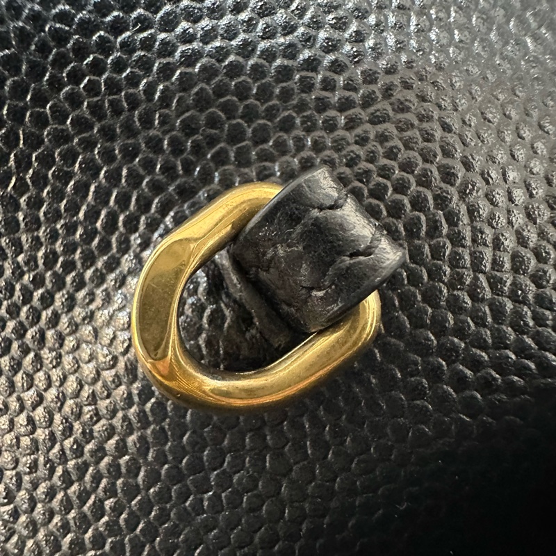 YSL 393953 黑魚子醬金釦woc Kate 斜背包-21