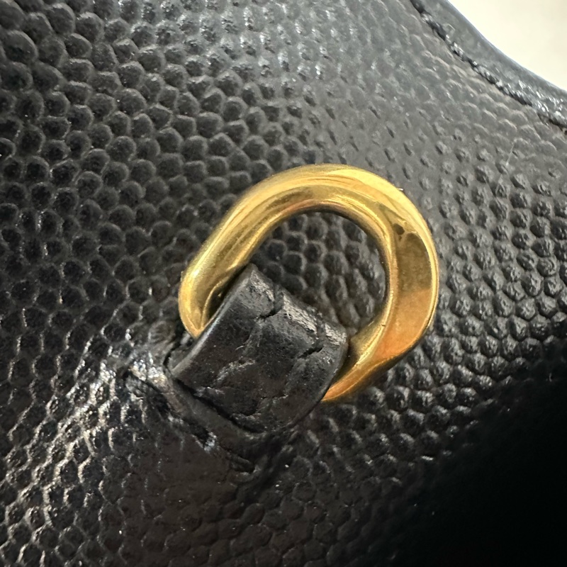 YSL 393953 黑魚子醬金釦woc Kate 斜背包-22