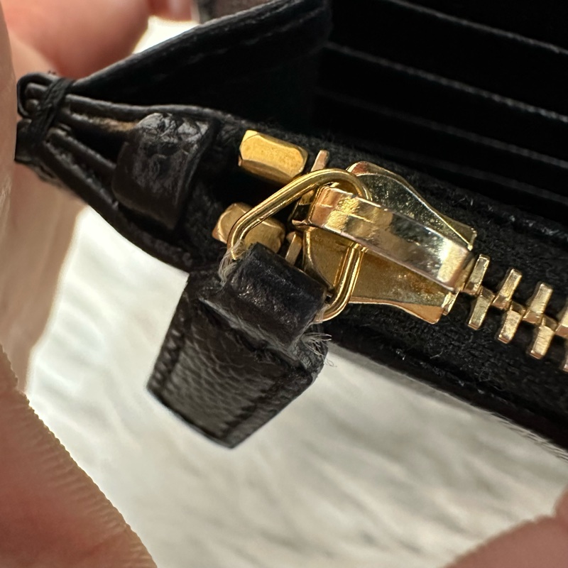 YSL 393953 黑魚子醬金釦woc Kate 斜背包-26