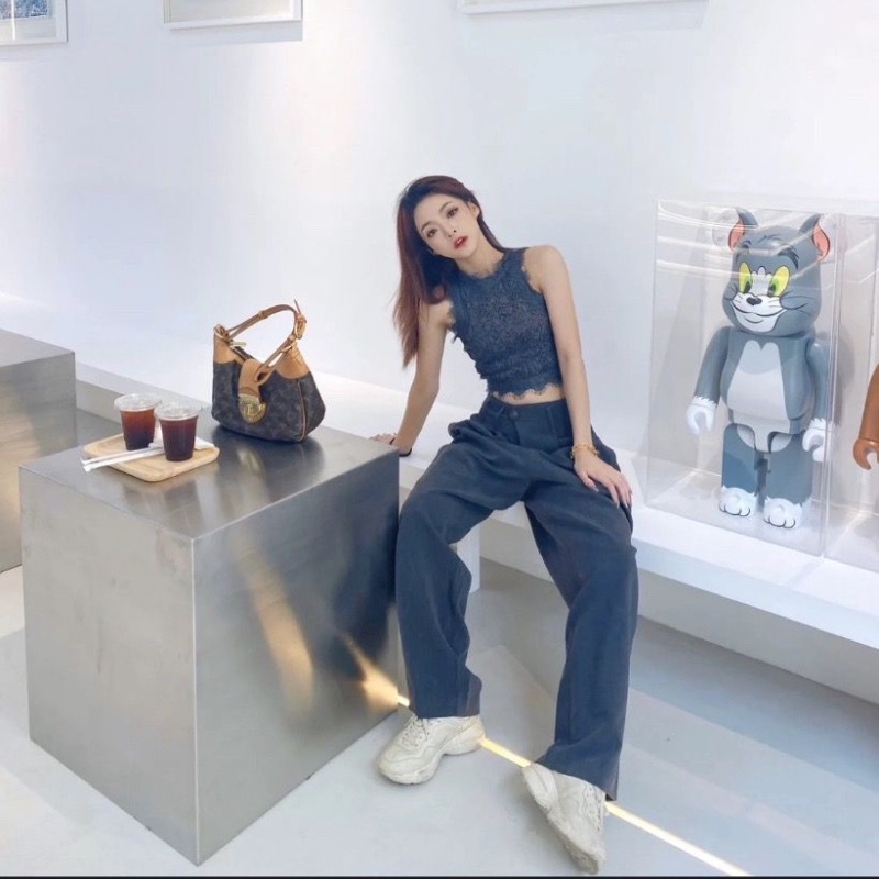 LV 牛仔丹寧小水桶 nano noe 芯片 17.5*8.8*20.5 98新配件塵袋盒子-0