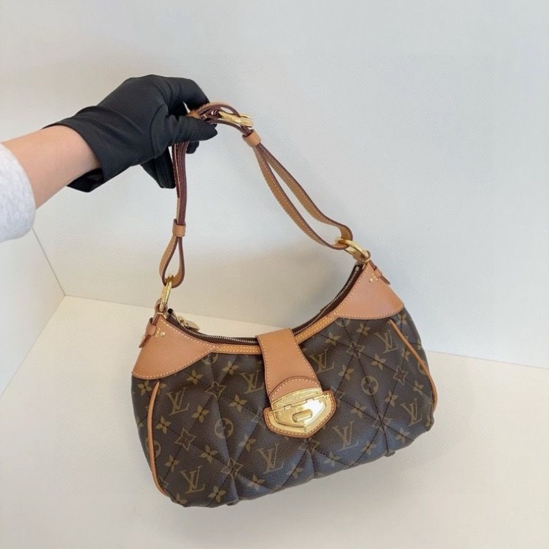 LV 牛仔丹寧小水桶 nano noe 芯片 17.5*8.8*20.5 98新配件塵袋盒子-1