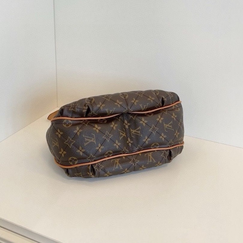 LV 牛仔丹寧小水桶 nano noe 芯片 17.5*8.8*20.5 98新配件塵袋盒子-4