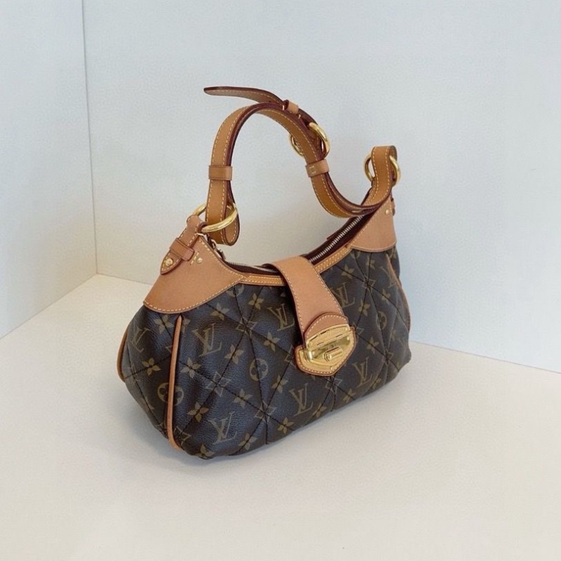 LV 牛仔丹寧小水桶 nano noe 芯片 17.5*8.8*20.5 98新配件塵袋盒子-5
