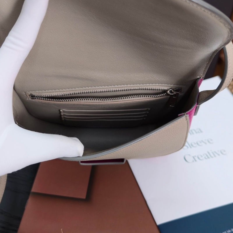 CELINE Trotteur拼色馬鞍包19*17*5 98新配件塵袋吊牌-6