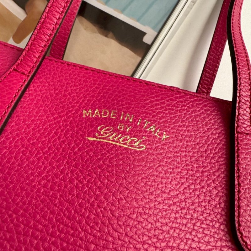 ❤️送媽媽的禮物 #全網最低 GUCCI 桃紅色手提購物包-2