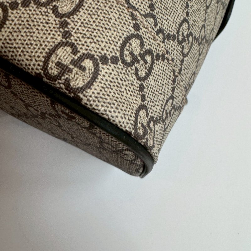 😍99新商品 Gucci 經典老花烏木色蜜蜂後背包-4