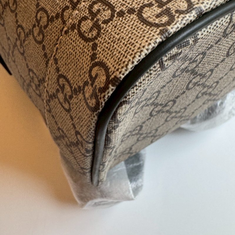 😍99新商品 Gucci 經典老花烏木色蜜蜂後背包-5