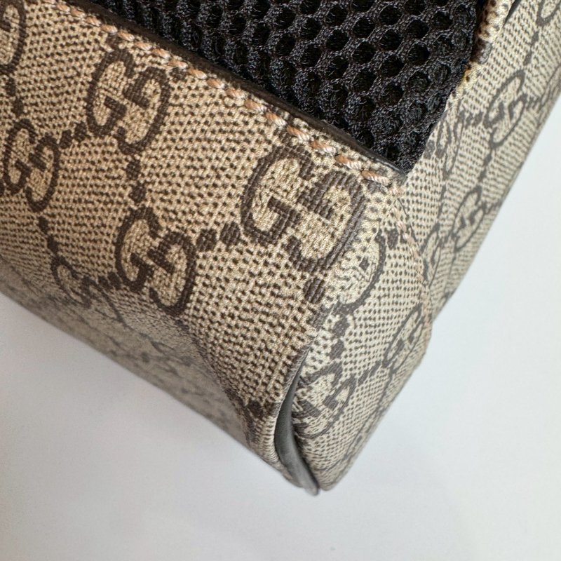 😍99新商品 Gucci 經典老花烏木色蜜蜂後背包-6