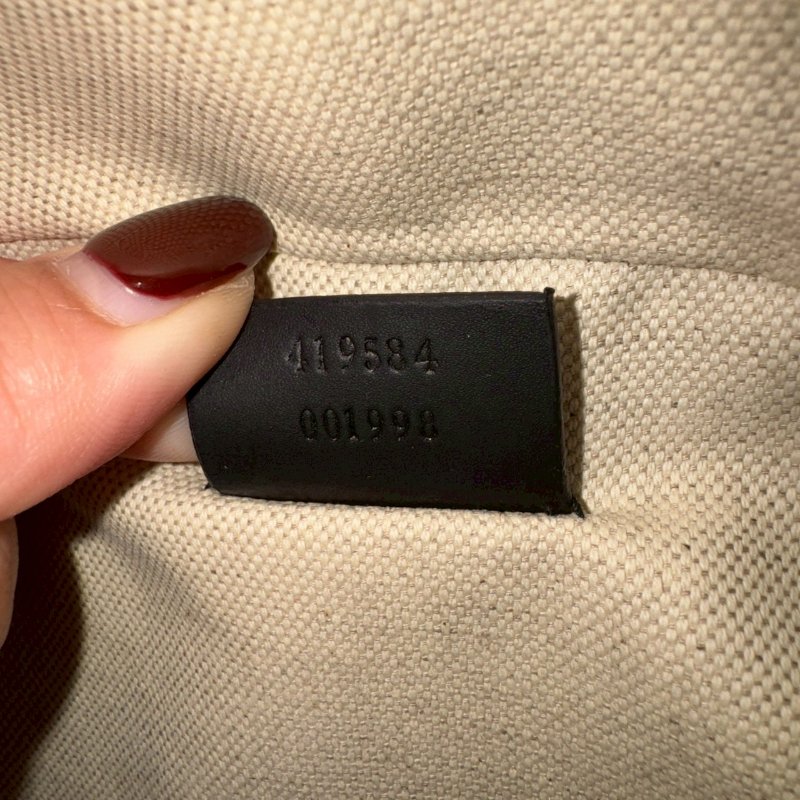 😍99新商品 Gucci 經典老花烏木色蜜蜂後背包-13