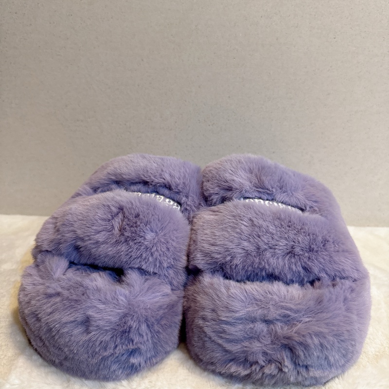 Balenciaga✨762826 毛毛拖鞋厚底拖鞋 #39-0