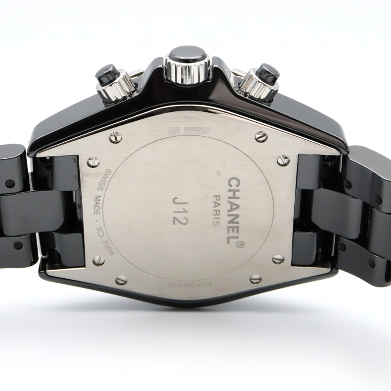 黑色錶盤 陶瓷 不鏽鋼 自動上鍊 J12 腕錶【CHANEL 香奈兒】 H0940-4