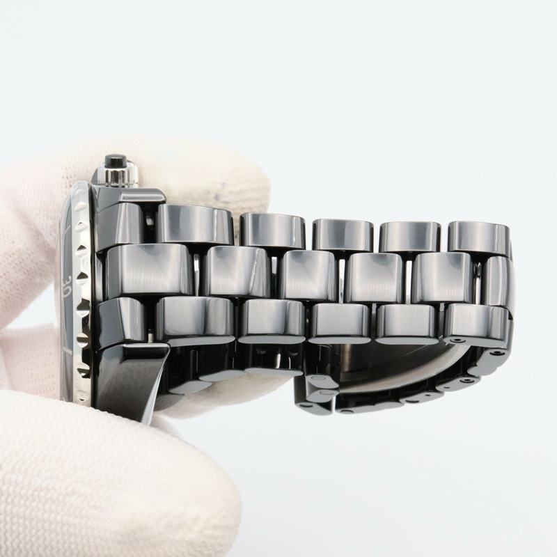 黑色錶盤 陶瓷 不鏽鋼 自動上鍊 J12 腕錶【CHANEL 香奈兒】 H0940-7