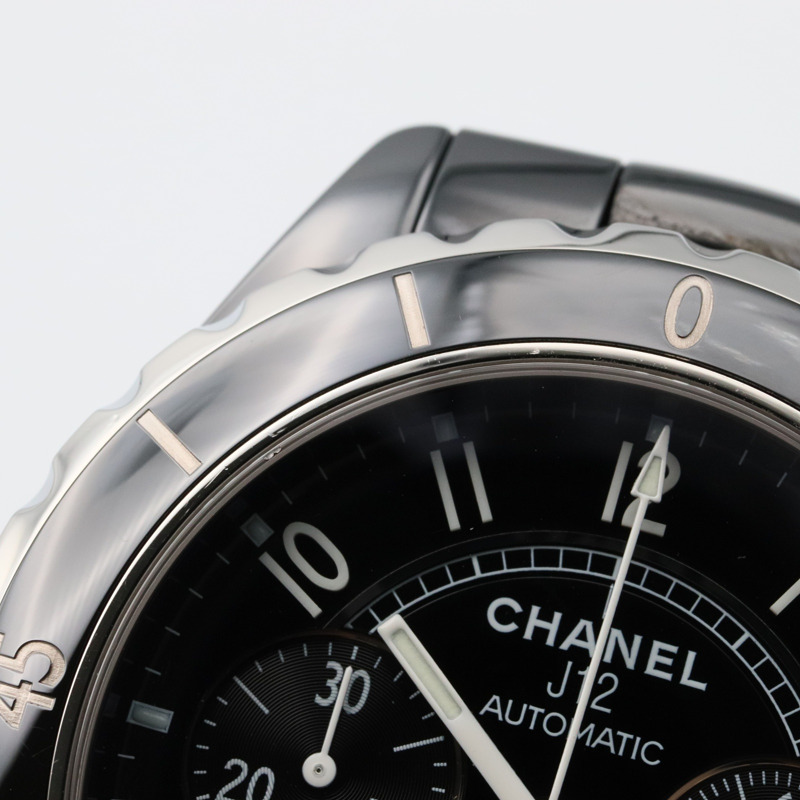 黑色錶盤 陶瓷 不鏽鋼 自動上鍊 J12 腕錶【CHANEL 香奈兒】 H0940-10