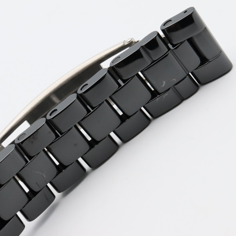 黑色錶盤 陶瓷 不鏽鋼 自動上鍊 J12 腕錶【CHANEL 香奈兒】 H0940-14