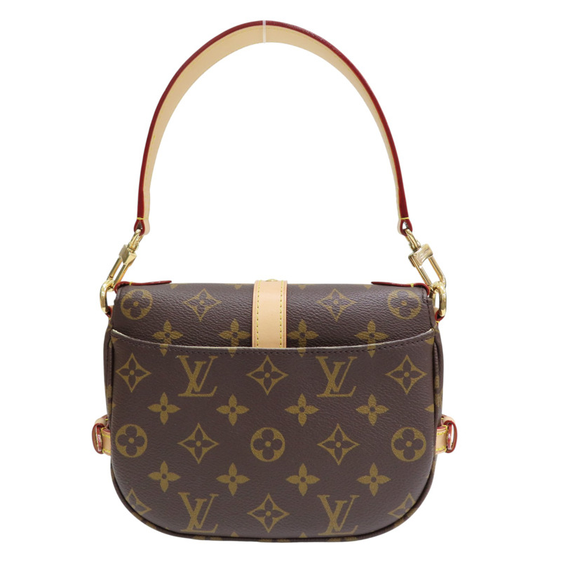 棕色 原花帆布 Saumur BB 兩用包【LOUIS VUITTON LV 路易威登】 M46740-1