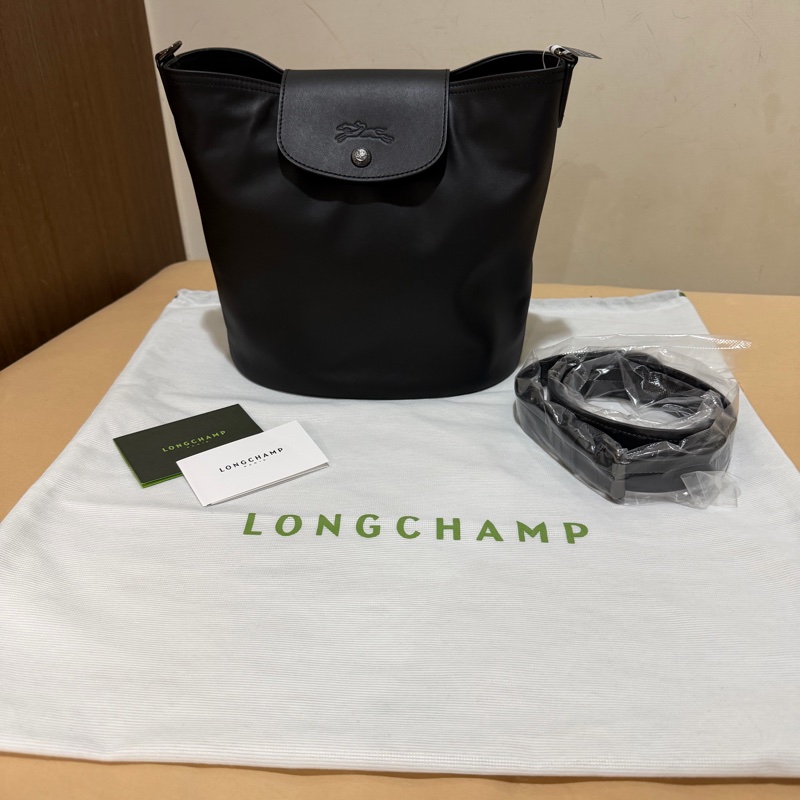 longchamp LE PLIAGE XTRA 肩揹袋 M 黑色 - 皮革-0
