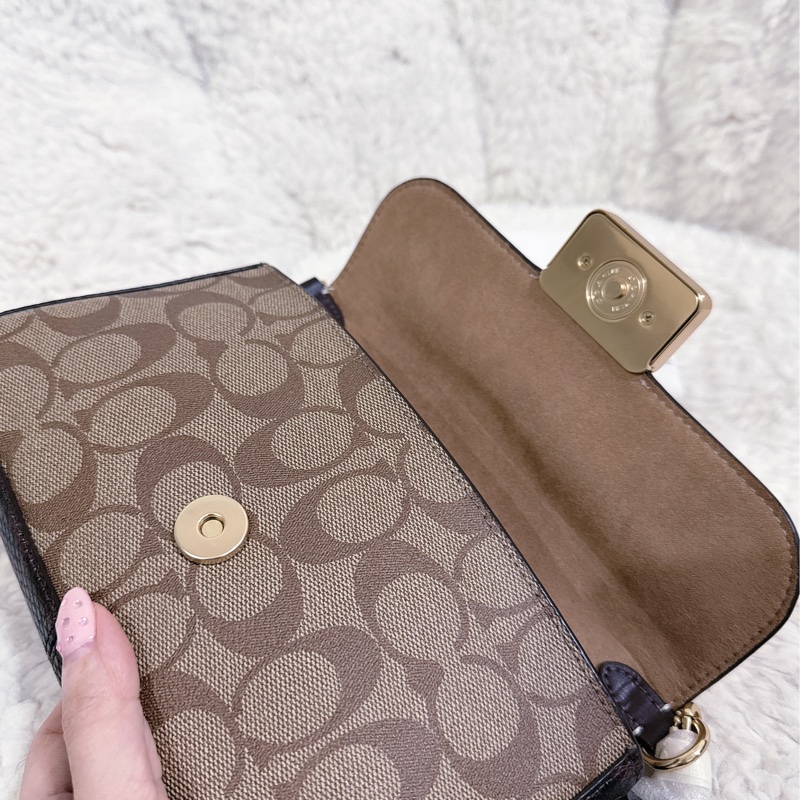 全新 coach手提肩背包（有附鏈條⛓️）-9