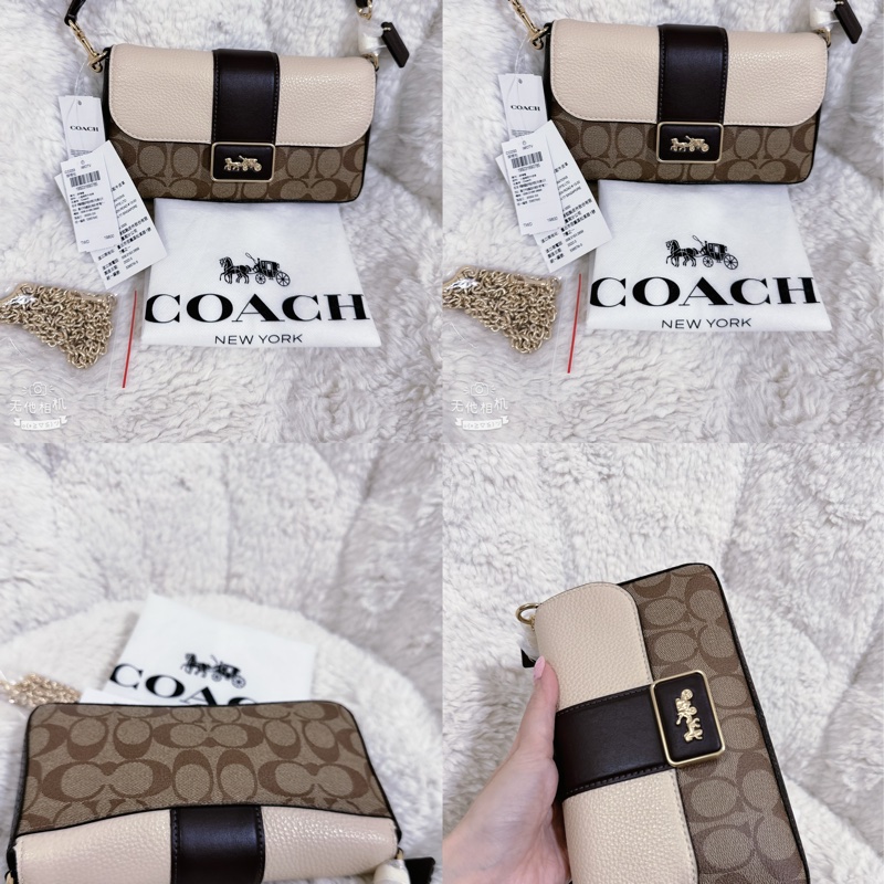 全新 coach手提肩背包（有附鏈條⛓️）-16