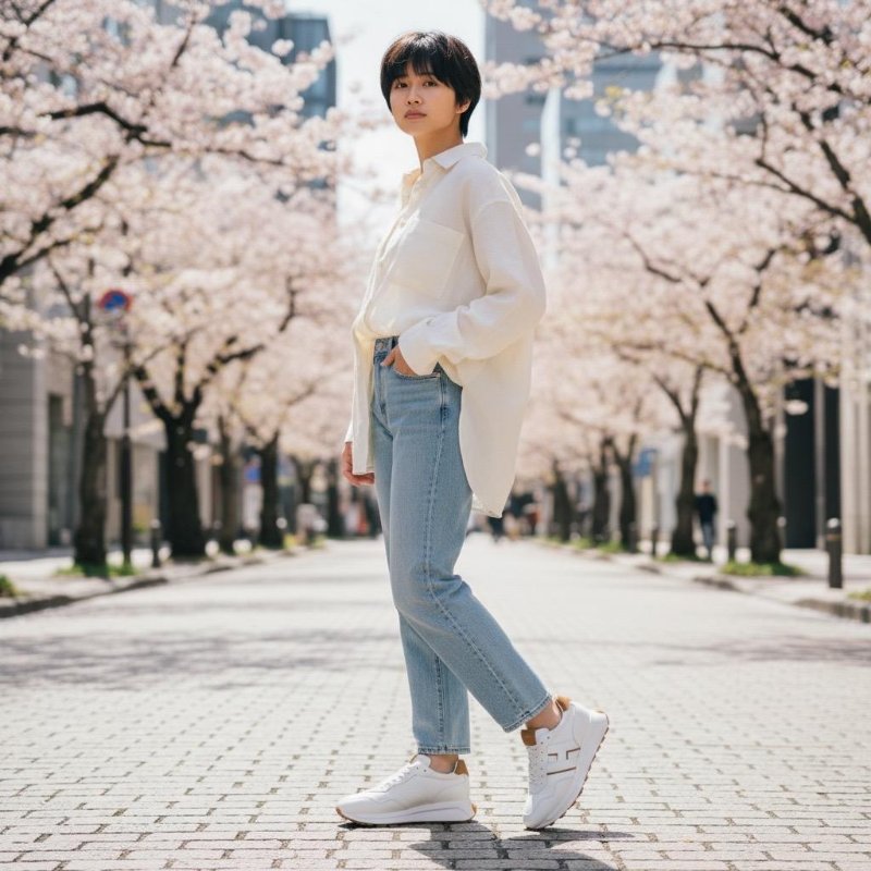 Hogan 女款 H641 納帕皮革運動鞋 白棕色/底高5公分 IT35/35.5/36/36.5/37/37.5/38/38.5/39/39.5/40/41-5