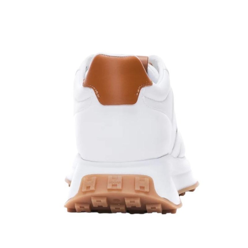 Hogan 女款 H641 納帕皮革運動鞋 白棕色/底高5公分 IT35/35.5/36/36.5/37/37.5/38/38.5/39/39.5/40/41-9