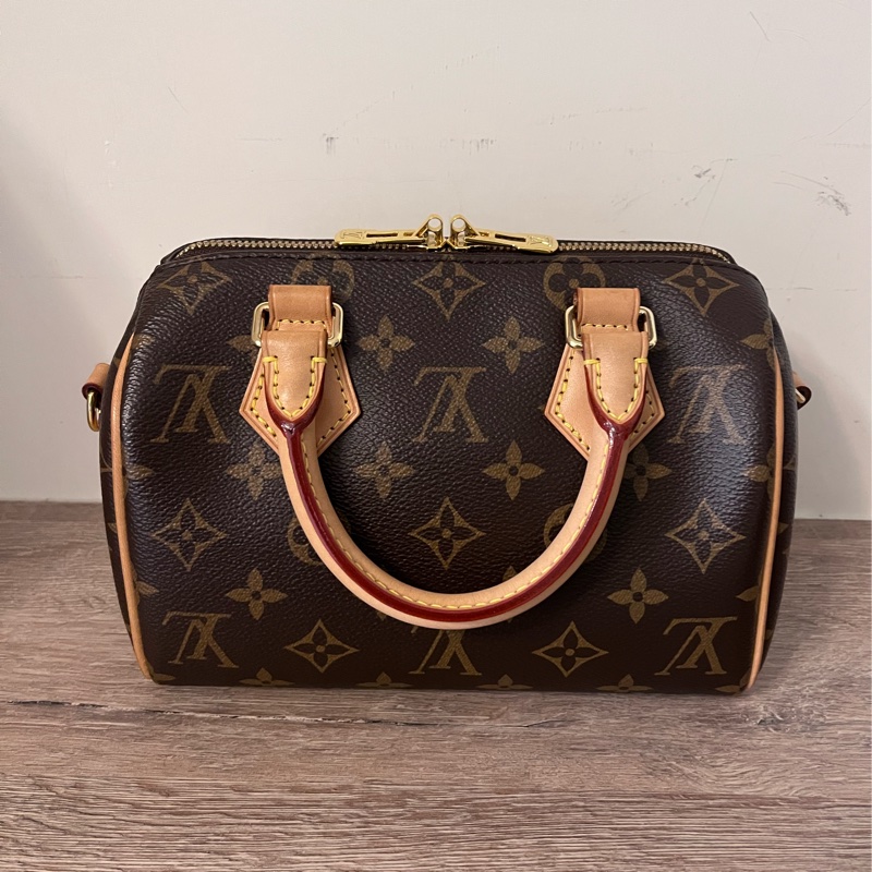 ✨Louis Vuitton✨ Speedy20老花款奶茶寬肩帶-2