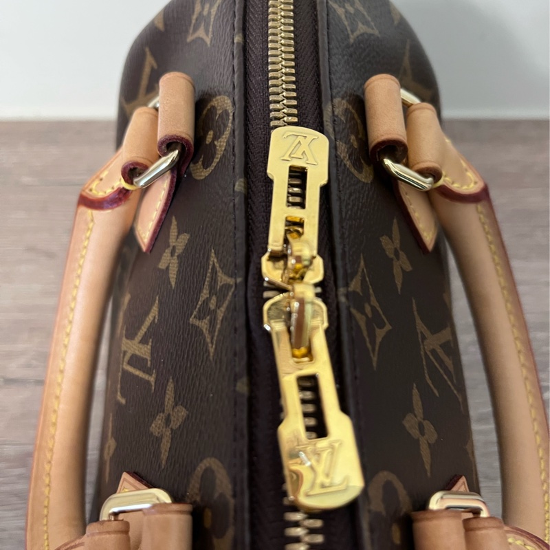 ✨Louis Vuitton✨ Speedy20老花款奶茶寬肩帶-7