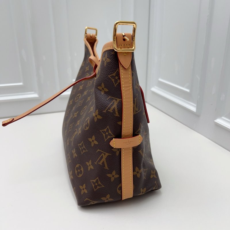 近新品 路易威登/Louis Vuitton 老花carryall 小號肩背包 芯片款-3