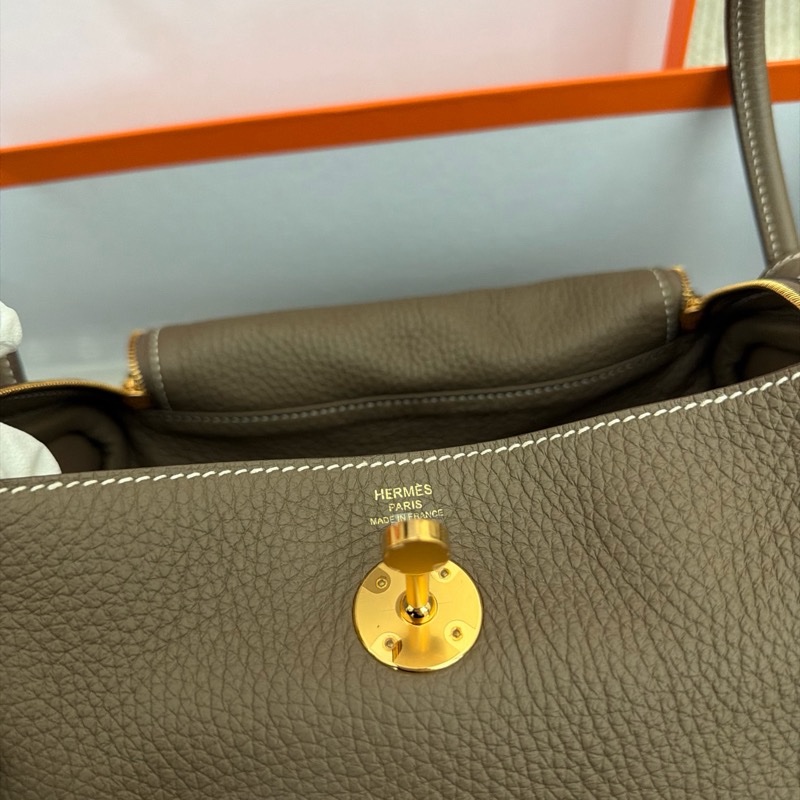 Hermes Lindy 26 大象灰 金 Stamp Z 閒置品-4