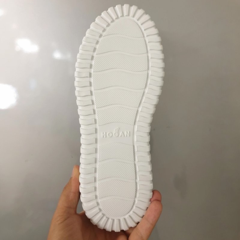 Hogan 女款 H-Stripes Nappa 皮革餅乾運動鞋 白／黑配色 增高5.8公分 EU36/36.5/37/37.5/38/38.5/39/40-7