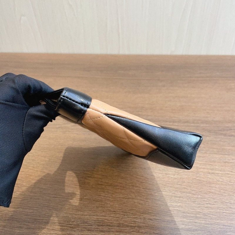 閒置新 香奈兒/Chanel 31Bag Nano 深奶茶拼黑色鏈條包 芯片款-2