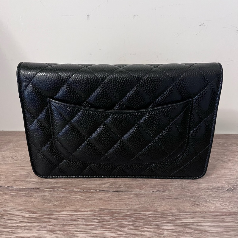 ✨Chanel✨發財WOC黑金荔枝牛皮-2