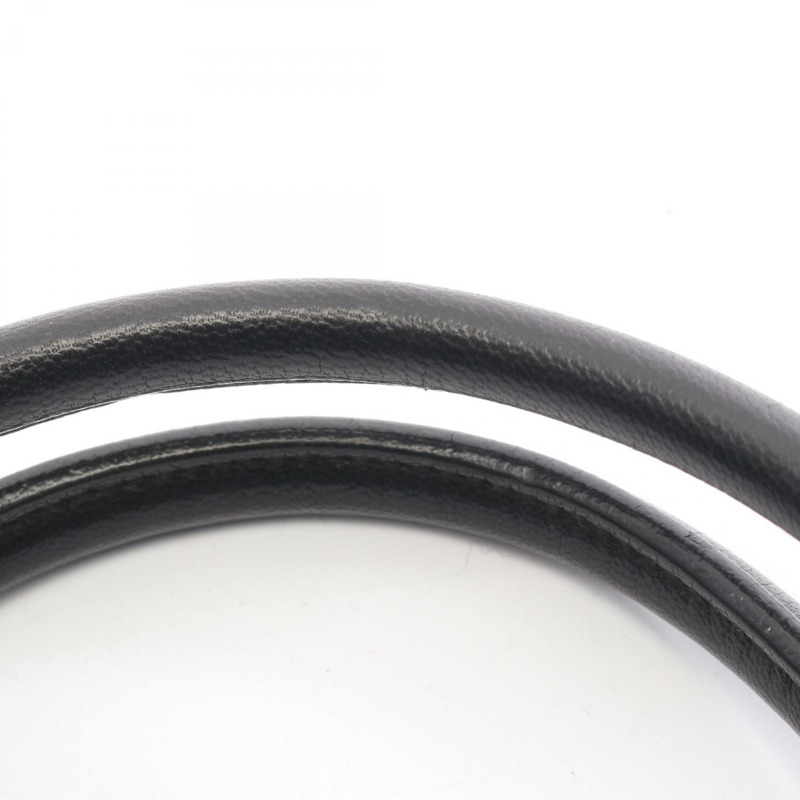 BOTTEGA VENETA Intrecciato 編織手提包 222271 黑色皮革 二手 女士 BV-9